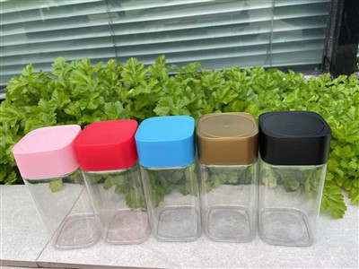 Barattoli di plastica quadrati di colore con coperchi per l'imballaggio alime...